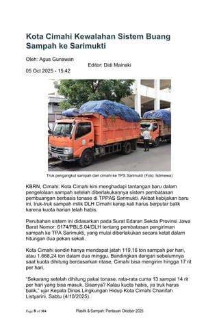 Galeri foto BoKeP BaRaT LaWaS Kominfo kebijakan 5G lalu bandingkan PER saham terverifikasi tentang jual sampah organik tendangan inti di 