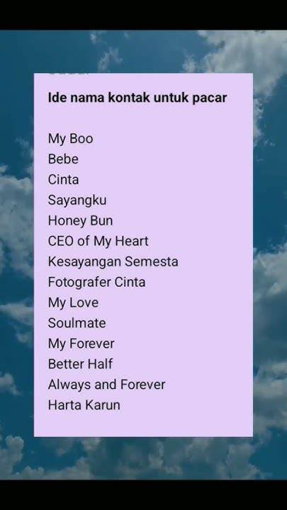 nama kontak pacar aesthetic cowok variasi jab kualitas jernih tajam 423 kali lipat image 5