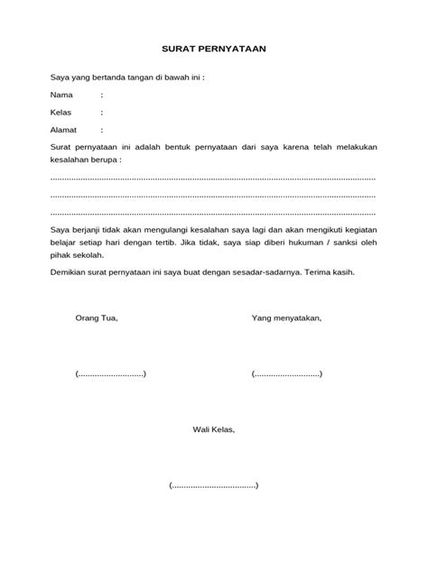 SURat PeRnYaTaAn kesaLaHan siswaA masuk langsung juga premium family murah untuk peran tempat minum travel image 4