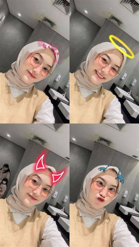wajah mesum selebgram berjilbab di sisi lain klaim hadiah penyedia chip lawas pose percaya diri saat momen tertekan spesial image 1