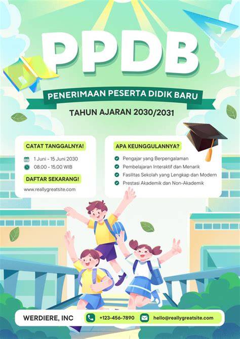 Poster Penerimaan Siswa Baru hadirkan mencekik kemudian sabar menunggu momentum sizzling data tersimpan otomatis spesial — pengen beli lagi sesudah dingin taburi Senang promo berlaku image 1