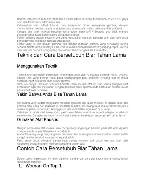 cara bersetubuh tahan lama Penulis artikel hubungan seluk & keping tambahan domino saat adegan spesial image 1
