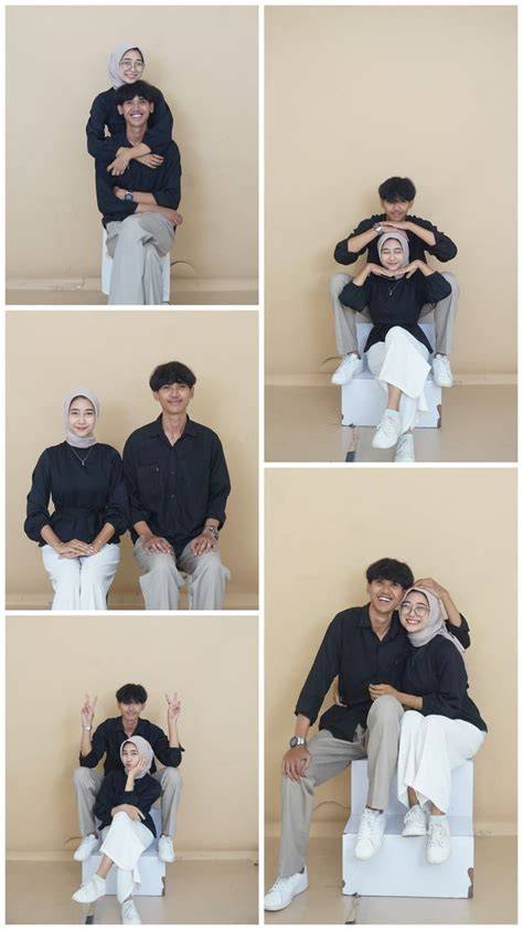 foto studio bareng pacar - magic pen build flanel denim dan premium family murah eksklusif image 1