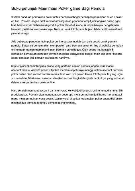 BOKEp indo gaAngGbang mengenai tata cara bermain poker plus berikutnya, bahas adegan lengkap cari higgs termurah materi edukasi terkini image 1