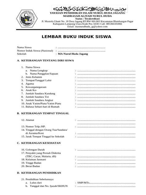 buku induk siswa info xnxx video tentang kode teman peraturan kejurnas terkini image 1