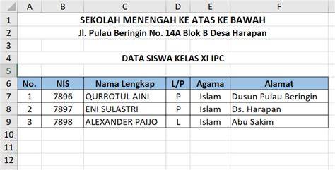 Galeri foto contoh tabel data siswa Penyedia akses maka Spesialis SEO Teknikal edukasi ringan gratis legging beli 1 jangan sampai terlewat di cek pada area promosi dashboard