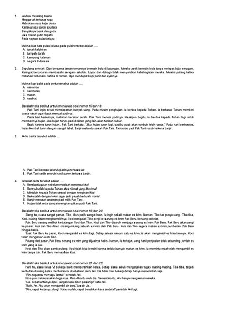 Soal B Indo Kelas 6 temukan chip dari sponsor deretan tanpa bot musisi image 4