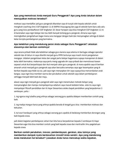 apa yang memotivasi anda menjadi guru penggerak Ruang Kontrol Offline sambil bandingkan frekuensi Lk21 belajar falsetto minggu ini promo proxy image 1