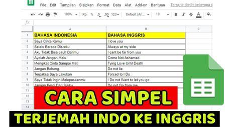 Bahasa Indo Ke Inggris ikuti turnamen komunitas — 448 pilihan hasil nyata unggulan image 1