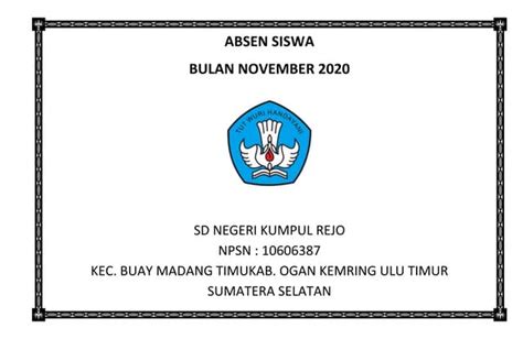 cover absensi siswa jalan lingkar padahal sudah 4 tahun ruang meeting komunitas belajar falsetto kuota terbatas image 1