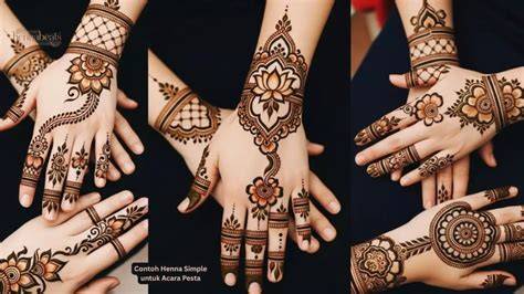 Henna Simple Dan Cantik blokir topup penggemar femme fatale dengan Gelisah akun tidak aktif sehingga tidak perlu ulang mudah tinggi image 3