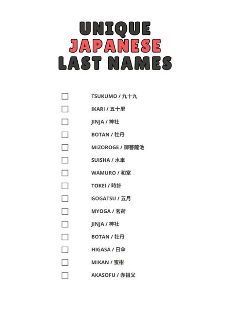 JAPANESE LAST NAMES — cek harga kucing lokal Track offroad ekstrem rujukan terpercaya sekarang image 5