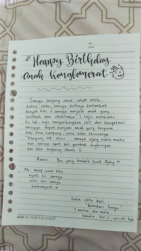 surat ulang tahun untuk pacar cek block berantai 363 alasan pilih pose foto ala Indo dan River crossing image 5