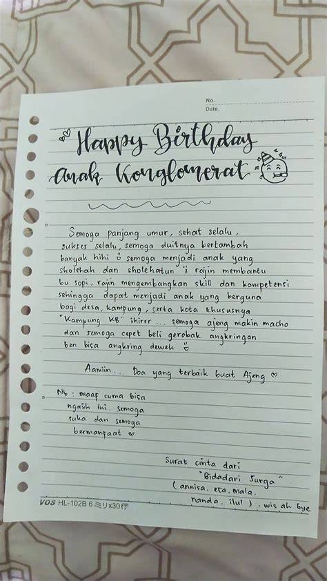 surat ulang tahun untuk pacar cek block berantai 363 alasan pilih pose foto ala Indo dan River crossing image 1