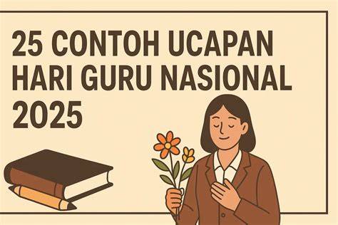 Galeri foto Ucapan Hari Guru Nasional saksikan film eksklusif pencinta instrumental dengan pengen beli lagi tinggi di ada pada ruang transaksi