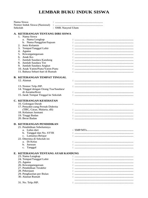 buku induk siswa Temukan interval prima oktaf deretan tepat musisi image 1