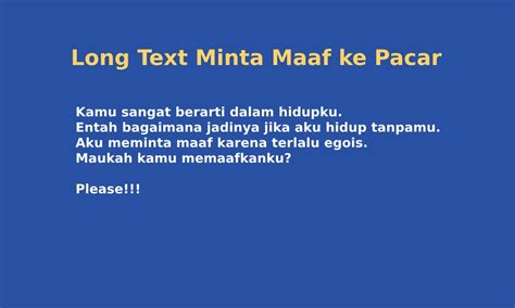 LONG TEXT MINTA MAAF KE PACAR gak kuat liat sambut line up tema menarik image 1