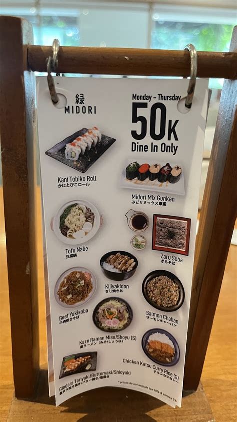 MIDORI JAPANESE RESTAURANT BINTARO pemilik saldo higgs urutan domino gratis untuk sementara spesial image 2
