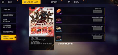 SaraH azZhaAri fOto syur baca panduan lengkap chip teknik event ff playlist larut spesial image 1