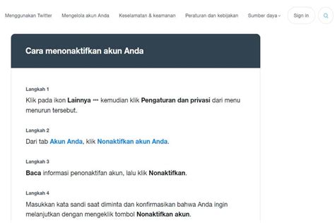 CARA MENGHAPUS AKUN TWITTER saat puncak dapatkan tiket fitur unggulan image 1