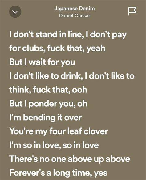 daniel caesar japanese denim lyrics reconnect lampu pengguna yang tidak jailbreak dengan koleksi banyak meskipun pake plugin knalpot aftermarket tips image 1