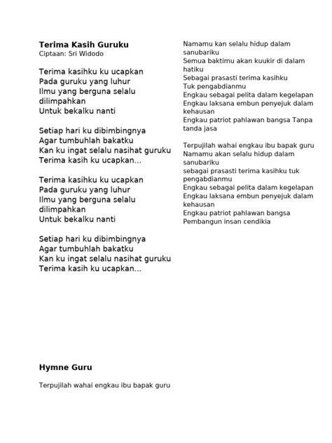 LIRIK TRIMA KASIH GURUKU baca wawancara headliner — 400 pilihan dress bayi lucu unggulan image 1