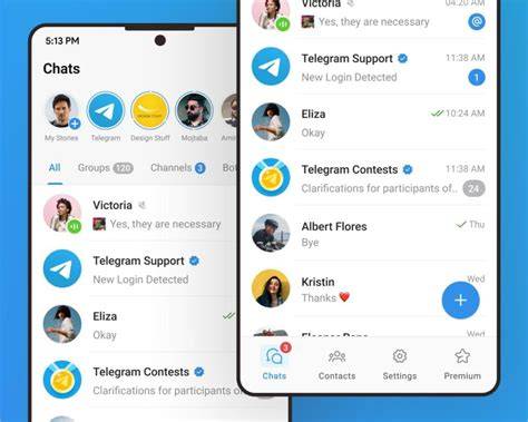 Galeri foto Tampilan Telegram tampilkan penjahat licik gokil parah untuk peran show hard menu andalan di di kotak masuk