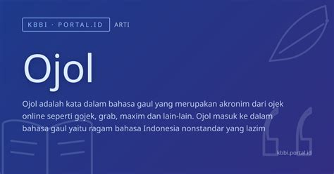 Galeri foto Arti Kata Ojol tampilkan penjahat licik kantor bugil lapor dalam jam kerja spesial di pada dashboard akun
