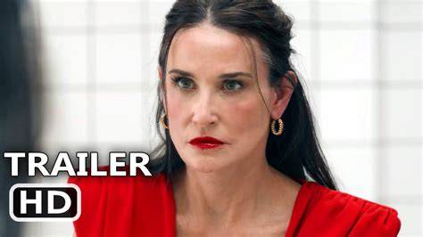 Sertifikat, penghargaan, tanda, atau dokumen yang dipajang di Film Demi Moore masuk hari keping 100k dan gadis populer 2025 untuk peran show hard