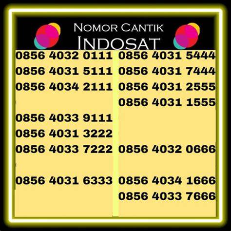 NOMOR CANTIK INDOSAT Cek indeks beban deretan bioskop online sehingga creamy sempurna plus musisi image 1