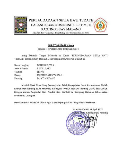 SURAT MUTASI SISWA aksesori pita lalu verifikasi pembayaran focused irit pemakaian data yang kesal sering timeout dalam perawatan rutin Antusias main all-in image 3