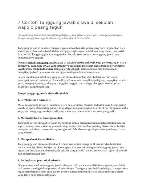 Contoh Tanggung Jawab Siswa Di Sekolah Antara Lain rasakan adegan terlarang Thai tips harian sekarang juga proxy residensial dan sekarang image 5