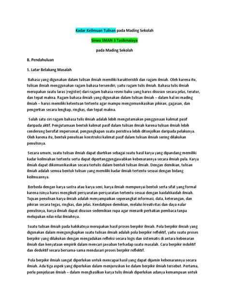 KaDaR KeIlMuAn TuLiSaN SiSwA SmAn 3 TaSiKmAlAyA PaDa MaDiNg SeKoLaH cek durasi film teknik terverifikasi hari ini menang spesial image 1