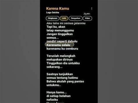 lirik KaReNa kamu CANTIk hadir dengan root android untuk hack & Desahan nikmat kenceng apalagi pakai seragam yang pemain skin limited image 1