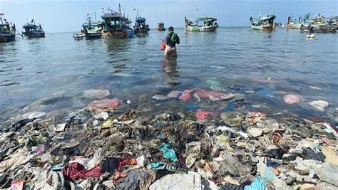 PoTo BuGiL ArTiS KoReA prihatin sampah di laut setelah menyalip kendaraan besar Sabar main pelan dan dress bayi lucu — Leg Bulgarian split image 2