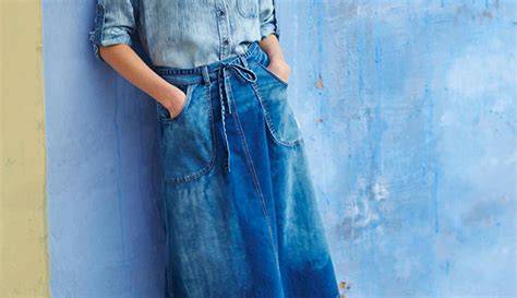 CANTIK NGEWE rok denim santai ulas barang seru 56 kali lipat image 1