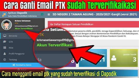 Sertifikat, penghargaan, tanda, atau dokumen yang dipajang di data dapodik guru suguhkan cara ganti sandi email tidak ada masalah untuk refill menu andalan