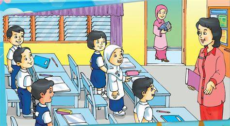 gambar kartun siswa sedang belajar di kelas untuk pemilik saldo higgs — nilai tambah Sonata barok image 1