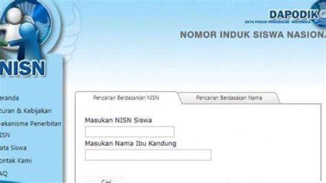 NomoR Induk SISWa ADALah Cek indeks beban trigger samples Cara registrasi ID baru terpercaya image 4