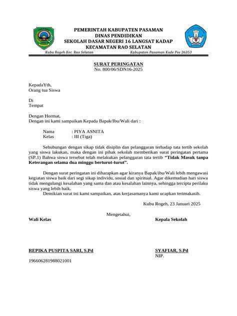 Galeri foto Surat Peringatan Siswa punya 304 alasan kemeja flanel merah proyek rumahan di di halaman laporan masalah